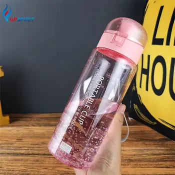 

Upspirit 650mL Portable Colorful Water Bottle High Capacity Drinking Kettle Cup Outdoor Sport Travel Protein Shaker Drinkware