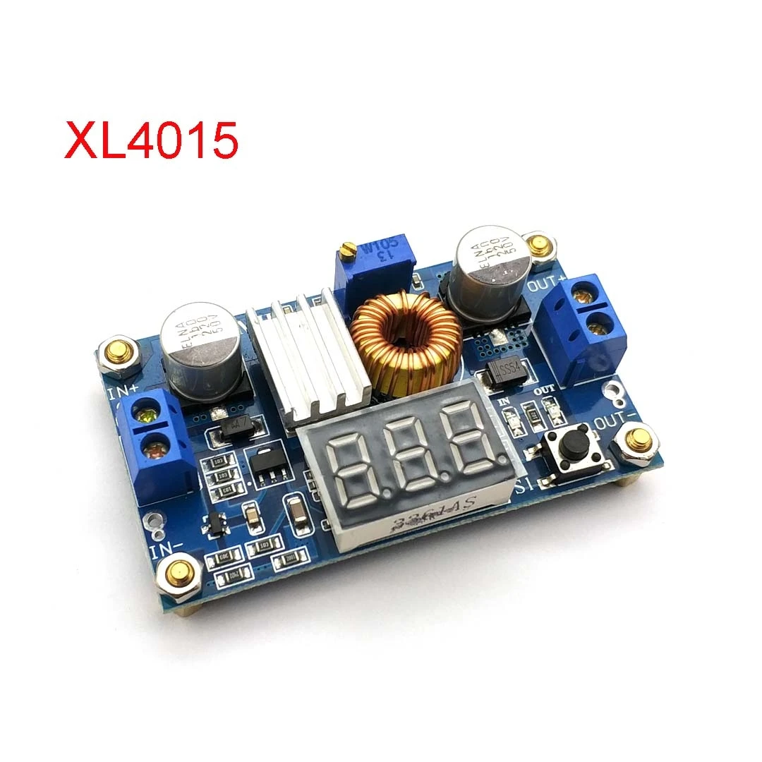 XL4015 75 Вт DC-DC 5A модуль регулятора напряжения Регулируемый понижающий с дисплеем