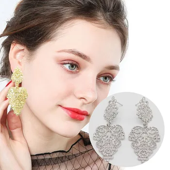 

Female European And American Jewelry Earrings Wild Retro Hollow Bohemian Earrings Ear Pendants Stud Fashion Jeweley Accessories