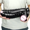 30*9.8CM Black Dildo Super Huge Monster Dildo Soft Female Masturbator Realistic Penis with Suction Cup Big Dick Adult Sex Toys 1