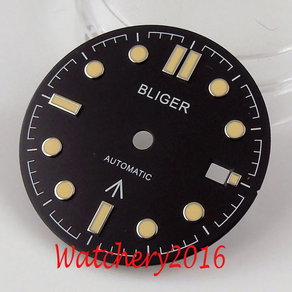 31Mm Wave Watch Dial Lancette Parti Adatte Per Nh35 Eta 2824 2836 Miyota 8215 821A Movimento Automatico In Acciaio Inossidabile
