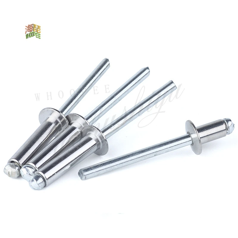 20-100pcs M2.4 M3.2 M4 M5 GB12618 Aluminium Mushroon Head Break Mandrel Blind Rivets Nail Pop Rivets For Furniture Car Aircraft rivets and fasteners rivets and screws