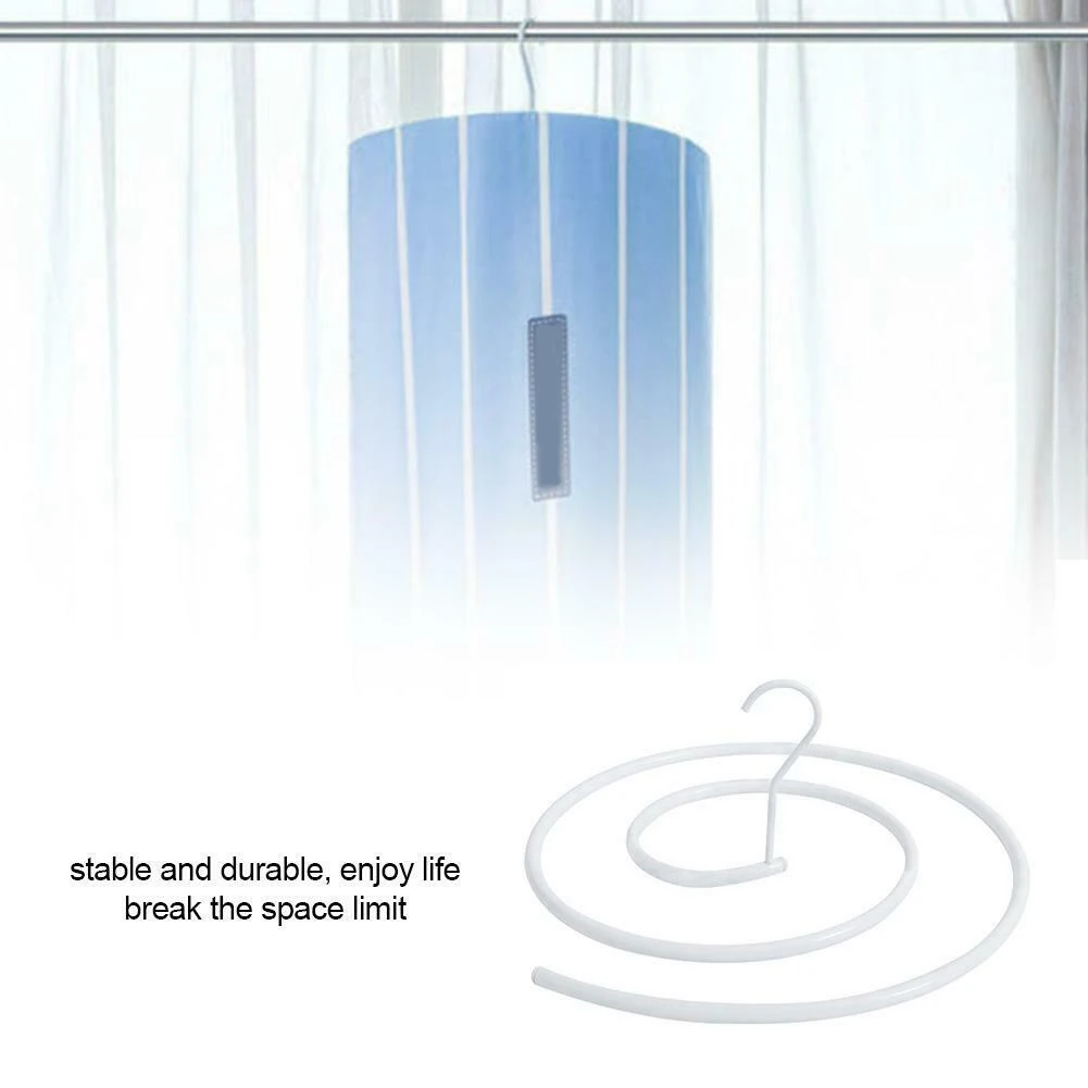 Спиральная вешалка для одеяла вращающаяся стойка для хранения Экономия пространства сушилка QJS магазин