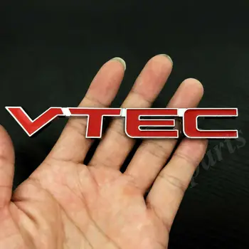 

3D Metal Red VTEC Car Trunk Rear Emblem Badge Decal Sticker JDM Turbo 220 370