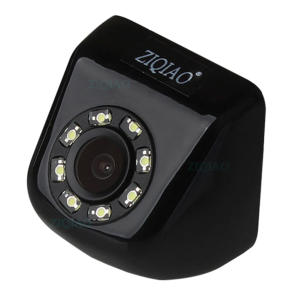 Автомобильная камера заднего вида, камера заднего вида, 8 светодиодный, ночное видение, универсальная камера для парковки, ZIQIAO
