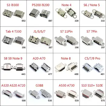 

1pc Charging Port For Samsung Galaxy S3 i9300 P5200 Note 4 5 8 9 S6 edge S7 S8 S9 S10 Plus J1 J3 Micro USB Connector Jack Socket