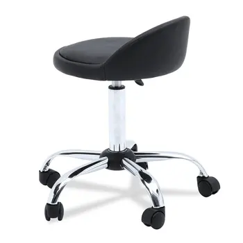 

360 Degree Rolling Round Stool Adjustable Height Salon Barber Stools Comfortable Chairs Household Chair Dining Room Furniture
