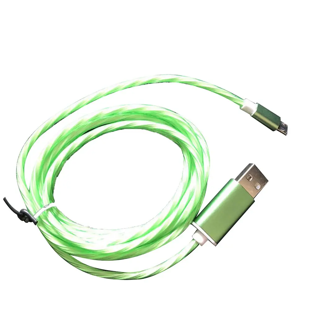 Струящийся светящийся кабель type C для смарт-зарядки для Huawei смарт-телефон светодиодный светящийся кабель для передачи данных