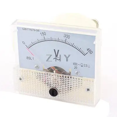 

AC 0-450V Class 2.5 Fine Tuning Rectangular Analog Voltmeter