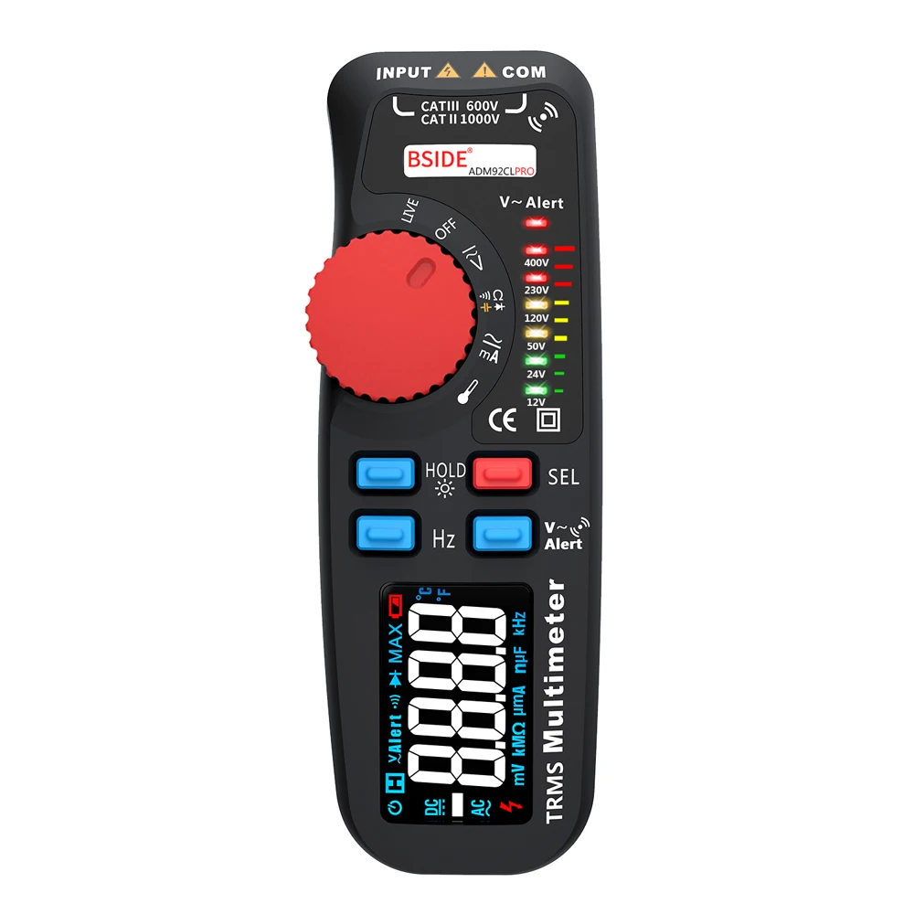 ADM92CL PRO 6000 отсчетов мини TRMS двойной режим мультиметр Напряжение Ток Сопротивление диод емкость Частотомер