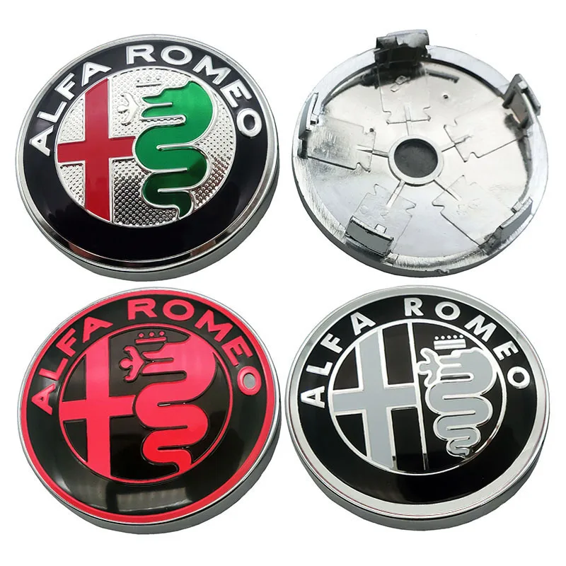 

4pcs 60mm Car Wheel Center Hub Caps Auto Wheel Rim Hubcap Logo Covers For Alfa alpha Romeo 159 147 156 Giulietta Mito KEYRIN