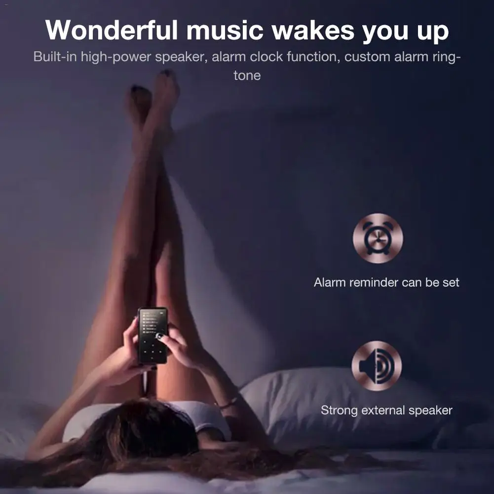 Многофункциональный HIFI неразрушительный Bluetooth Сенсорный экран MP3 плеер портативный тонкий MP5 студенческий английский плеер бег