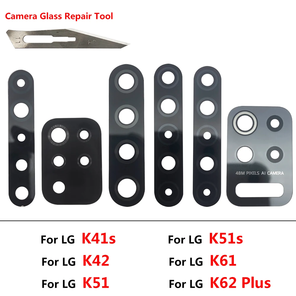 Задняя камера 2 шт. для LG K8 K41S K42 K51 k51S K61 K62 Plus зеркальный корпус задняя стеклянная