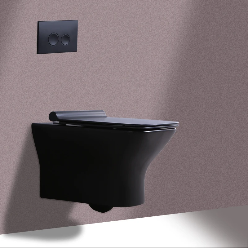 Со скрытым бачком Настенный Туалет настенный w. C унитаз для сидения на корточках встроенный в настенный туалет двойной смыв 3л/6л спрятанный бачок