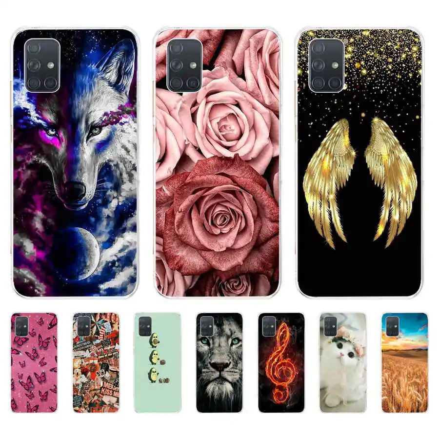 Per Samsung Galaxy A71 Custodia Cover Custodia Morbida Per Telefono Per Samsung Galaxy A71 A 71 A717F Cover Posteriore In Silicone