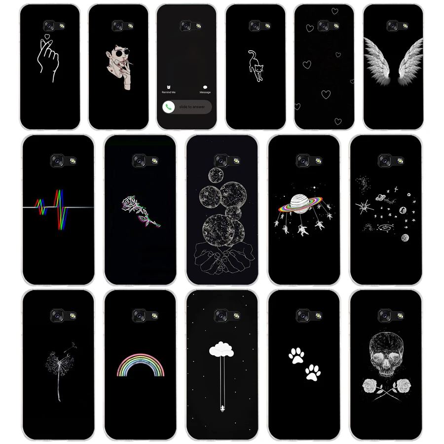 

334FG Line Art Face Abstract Pattern Soft Silicone Tpu Cover phone Case for Samsung j3 j5 j7 2016 2017 j330 j2 j6 Plus 2018