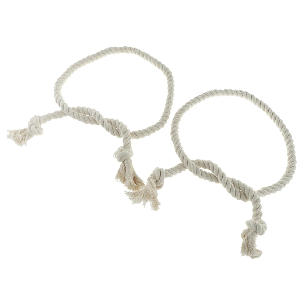 Hand Weave Rope Tiebacks Holdbacks For Curtains Voile Nets Drapes Total Length - 86cm (2pcs Pack)