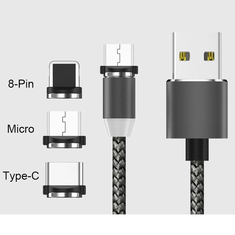 Освещение Магнитный кабель usb type C быстрое зарядное устройство для samsung Galaxy A50 A60 A80 A40 M20 A20 S9 S10 для huawei P30 Pro P20 Lite