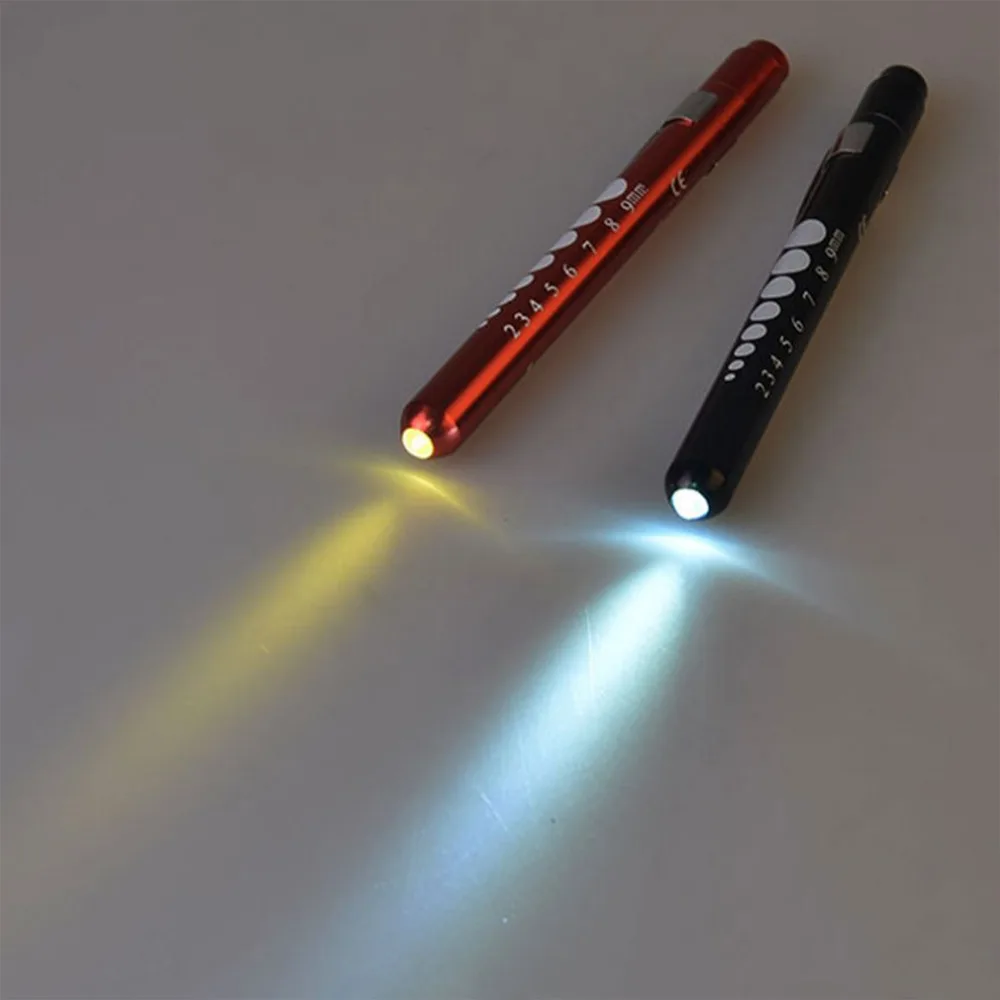 LED pen light with scales LED pen light flashlight  pen light Outdoor Tools for Night send Color Random Hot Dropshipping