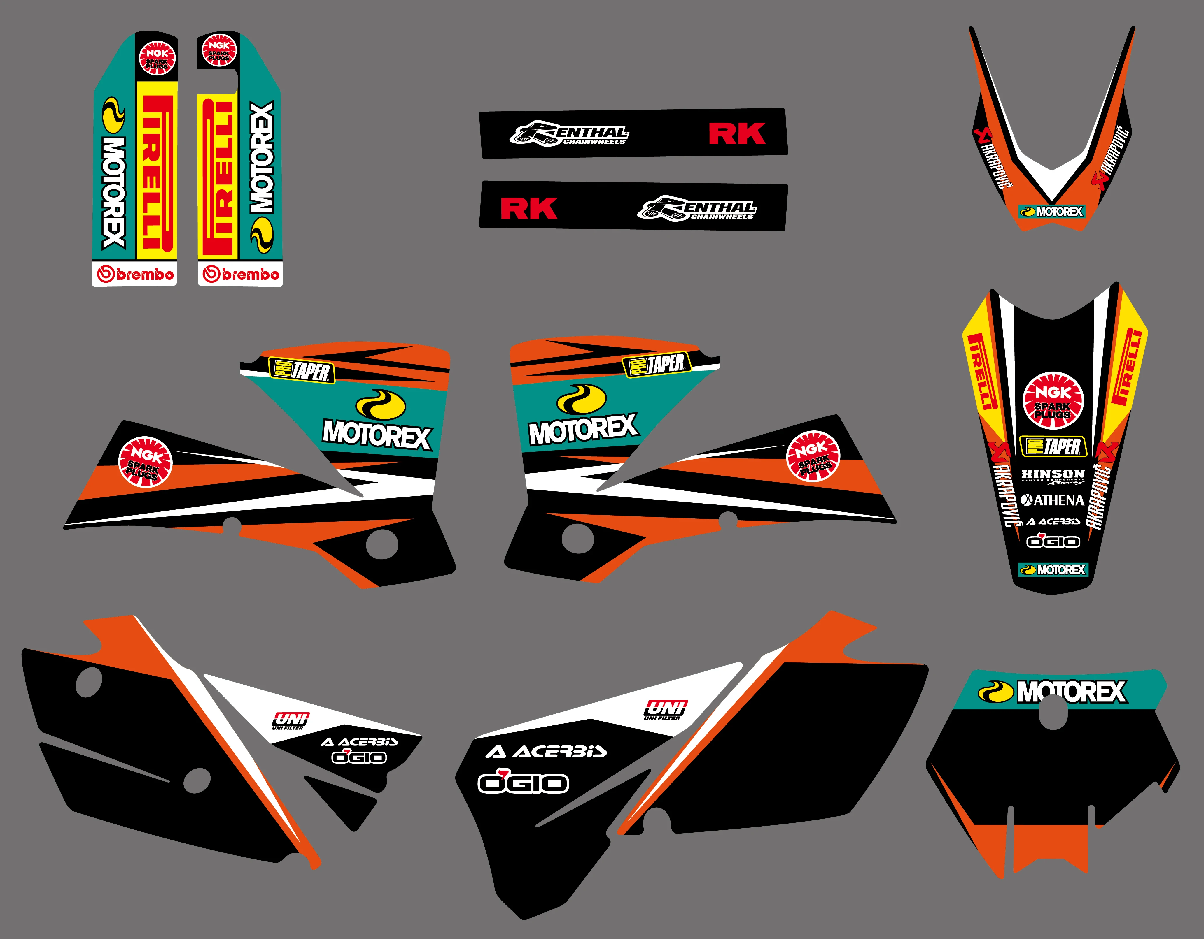 Latar Belakang Stiker untuk KTM SX 125 
