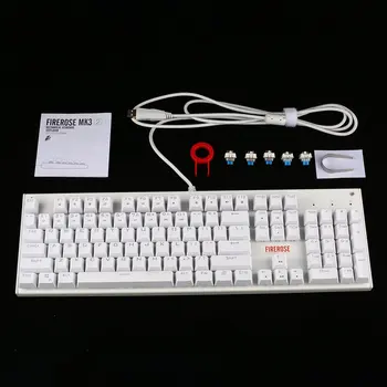 

1ST Player Firerose MK3 Mechanical Gaming Keyboard with USB Floating Switch Powered for Game Computer Desktop Laptop