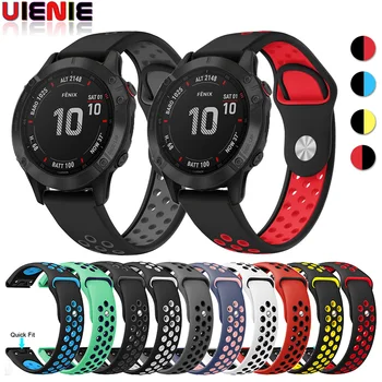 

22mm Silicone Strap Quick Release Watchband for Garmin Fenix 5/5Plus/6/6Pro/Approach S60/Forerunner 935 Smart Watch Sport Band