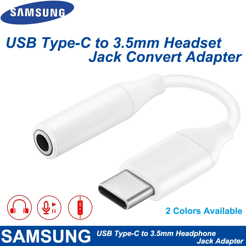 100 Samsung USB Type C Male To 3.5mm Earphone AUX Audio Cable USB C to
