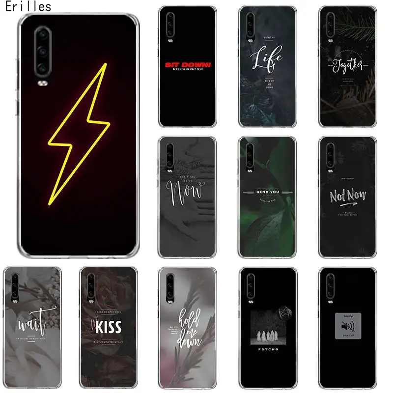 Черный чехол для телефона Huawei P10 P20 P30 P40 PRO Pro P30Lite Mate 20 P SMART Z 2018 2019 | Мобильные