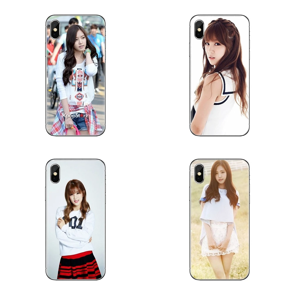 Мешок TPU чехол Apink розовый Чон Ын со KPOP для samsung Galaxy S2 S3 S4 S5 мини S6 S7 край S8 S9 Plus Note 2 3 4