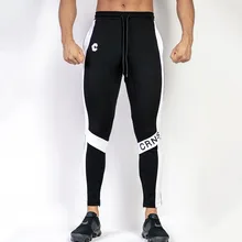 Брюки для бега, мужские спортивные обтягивающие спортивные штаны, осенние спортивные штаны для фитнеса, тренировочные брюки, мужская хлопковая спортивная одежда, Брендовые спортивные штаны