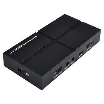 

Capture Card USB3.0 to HDMI Full HD Capture Box Game Video Conference Course Recording Driver-Free