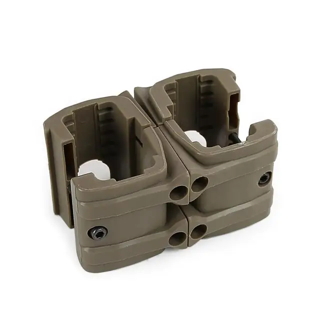Tactical Gun Rifle Dual Magazine Coupler for MP7 Clip Connector Airsoft Military Mag Clamp Parallel Link Speed Loader Sand