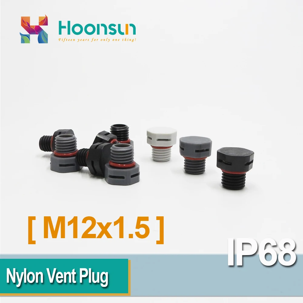 5 pcs M12x1.5 M12*1.5 M12 Nylon Screw Vent Stop Plug Breathable Valve