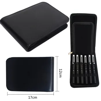 

12 Pens Leather Fountain Pen Case Stylus Pen Pencil Case Holder Pen Container Bag Ballpoint Carrying Stylus For Pen Storage Box