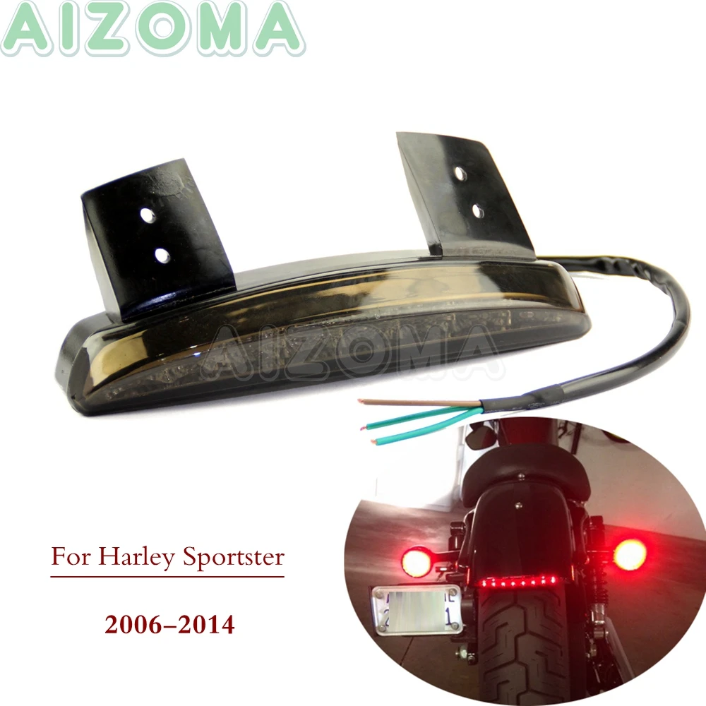 

LED Motorcycle Edge Brake Tail Lights For Harley Sportster XL883 Iron XL1200 Forty-Eight Nightster Custom Rear Fender Taillight