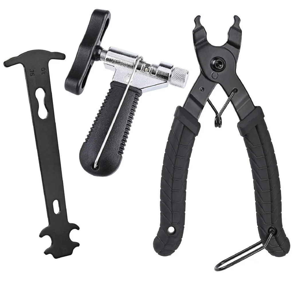 3Pcs 3 In 1 Bike Chain Repair Tool Kit Sprocket Remover Wrench Chain