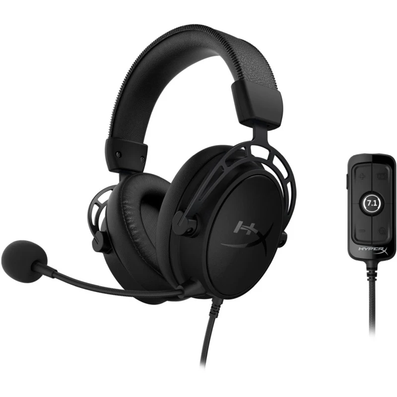 Гарнитура игровая HYPERX Cloud Alpha S Blackout для компьютера мониторные черный (hx hscas
