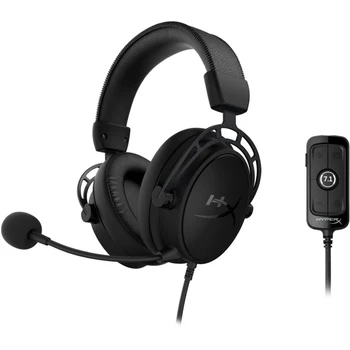 

Headset gaming HyperX Cloud Alpha s blackout, for computer, monitor, black, (hx-hscas-bk/ww)