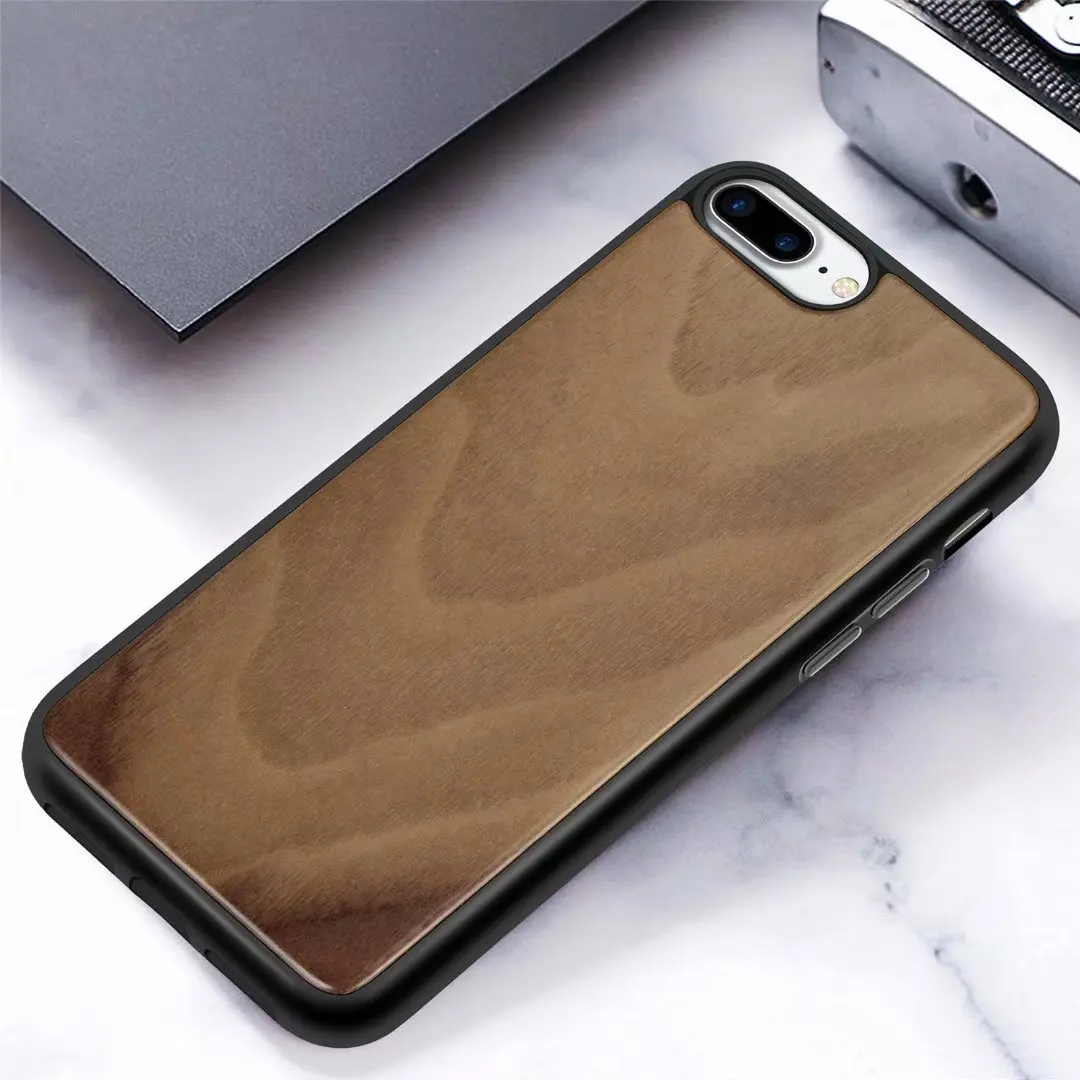 iphone 8 plus case 100% Natural Bamboo Wooden Hard Cover For iPhone 12 11 Pro Max XS XR mini 7 8 Plus Real Walnut palisander Cherry Wood Skin Cases iphone 8 plus silicone case