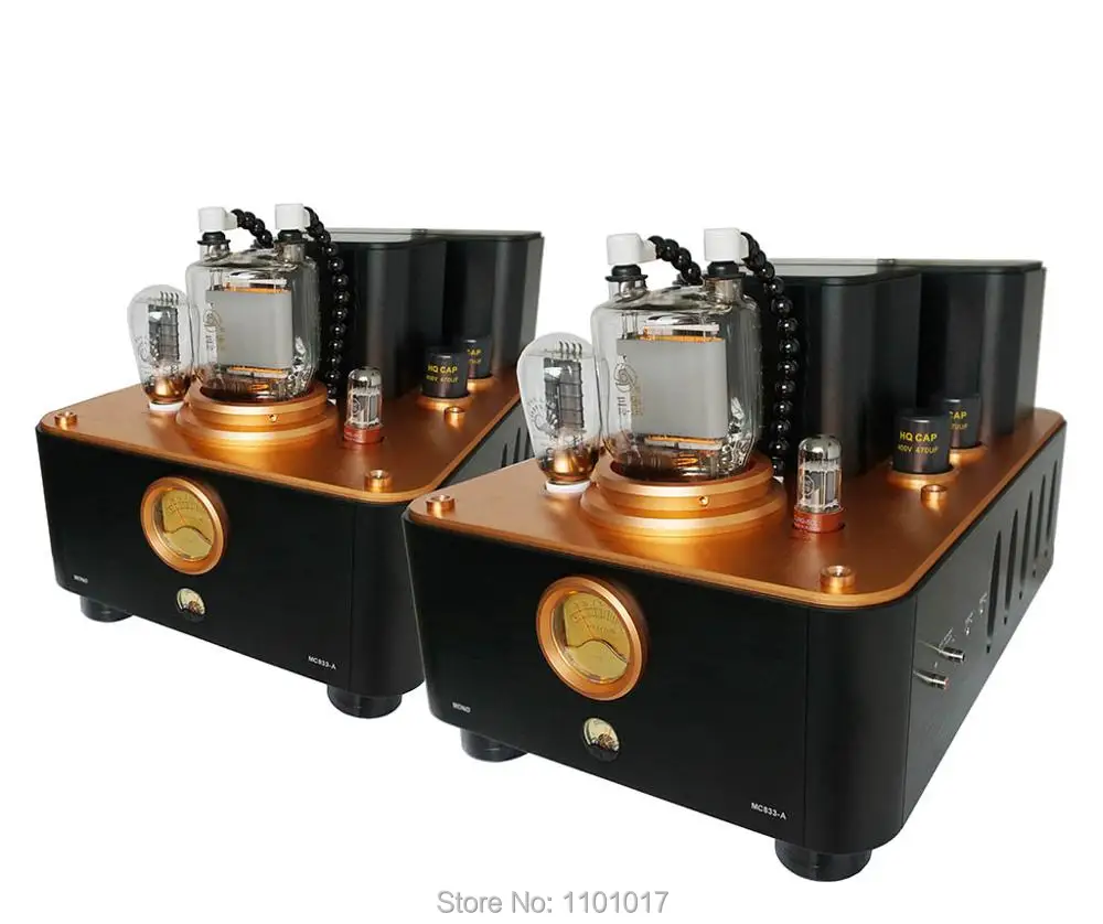 

Meixing Mingda 2019 New Version Goldenage MC833-A Mona Block Power Amplifier HIFI EXQUIS FU33 300B Tube Amp For Pair