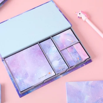 

Creative Planets Boxed Bronzing Notes Memo Pad Planner Paper Stickers Stationery Office School Supplies