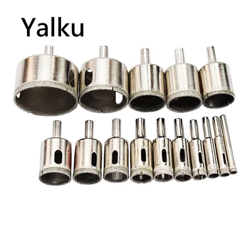 

Yalku Diamond Drill Bit Set 6-50mm Diamond Tools Hole Saw Use for Glass, Marble, Tile or Granite
