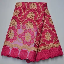 Красивый розовый французский тюль, сетчатая ткань, швейцарская вуаль, кружевная ткань высокого качества, популярная вышитая африканская ткань с камнями для женщин