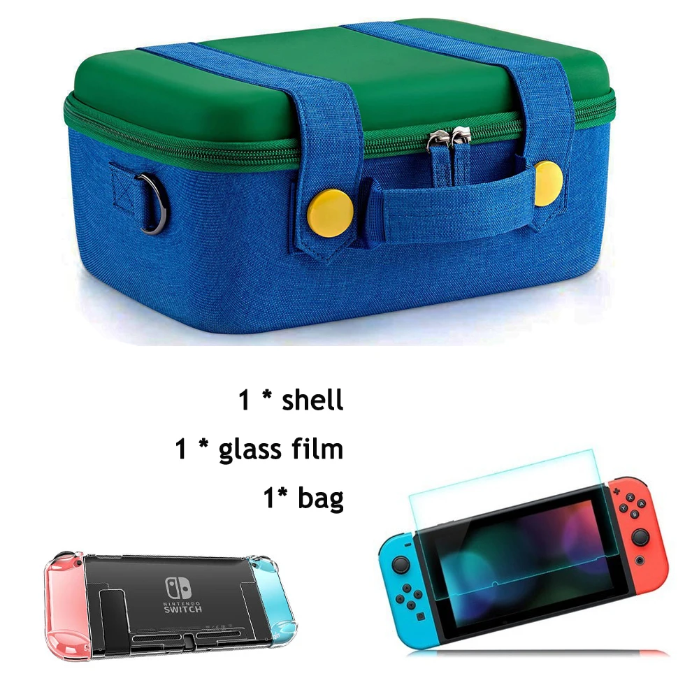 Eva Opslag для игровой консоли nintendo Schakelaar Zak NS Gastheer аксессуары для nintendo Schakelaar аксессуары Joycon Чехол Коробка - Цвет: Green 3 set
