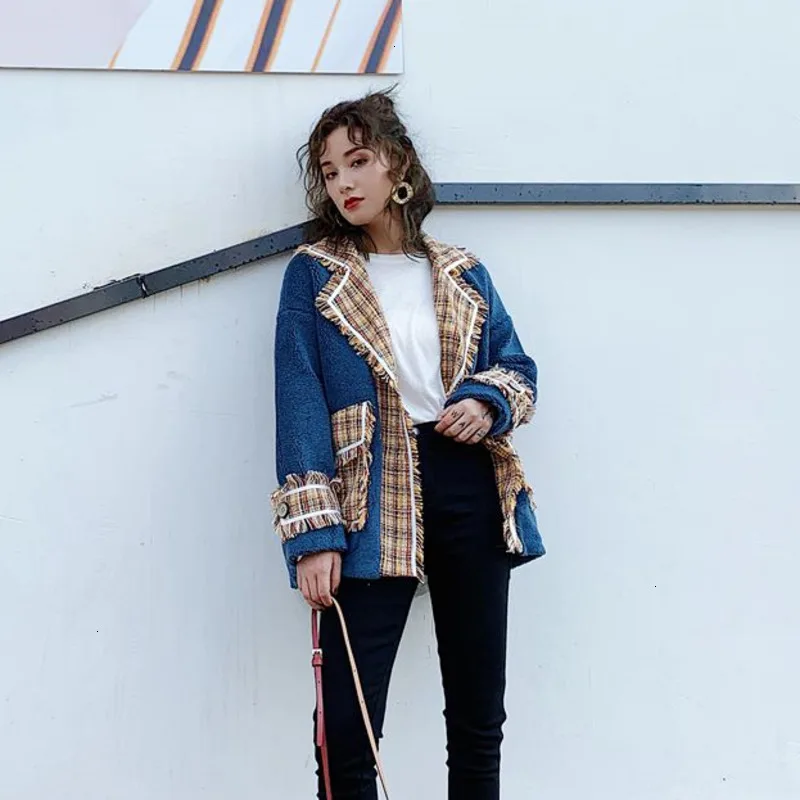 XUXI толстое Женское пальто с цветочным принтом, новинка, Корейская версия, Осень-зима, с кисточками, уличная одежда, ветровка, манто для женщин, FZ0293