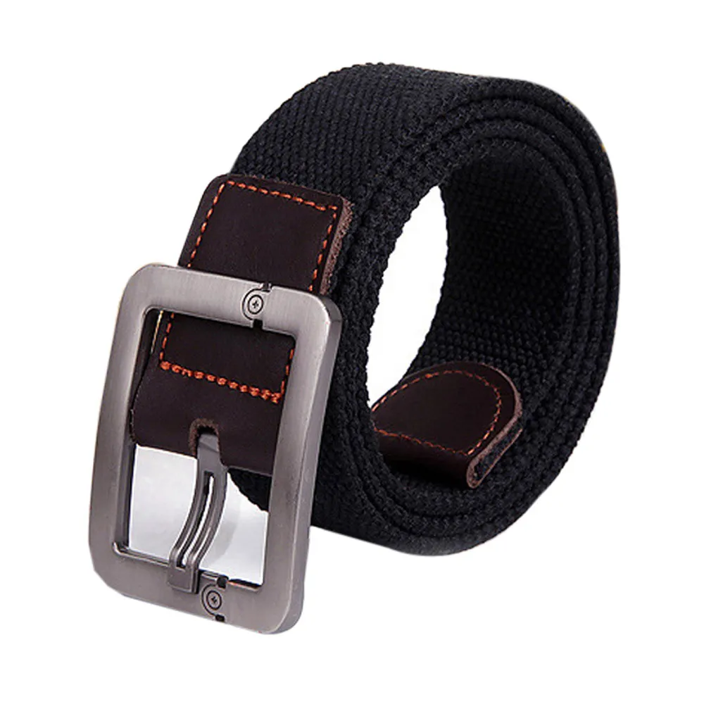 

JAYCOSIN Belt Man Women Automatic Square Buckle belts male Waist Strap Sports female Knit Canvas Belts Knitted Rectangle casual