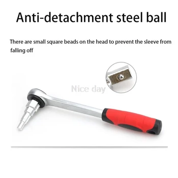 

1/2 inch Drive Extendable Ratchet Wrench Handle Socket Tool Auto Tools Plate Mr11 20 Dropship