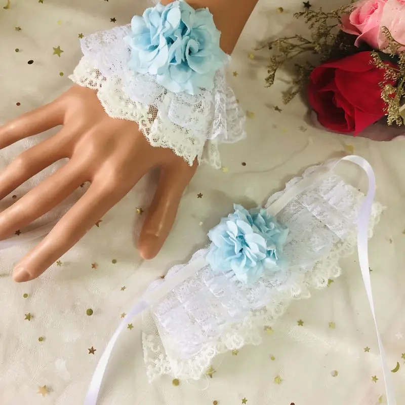 Hand Sleeve Фиолетовый кот любовь письмо сладкий Лолита лук кружева заколка для волос Головные уборы BNT/медведь сумка/боковой зажим/рука рукав/KC повязка на голову - Цвет: Hand Sleeve