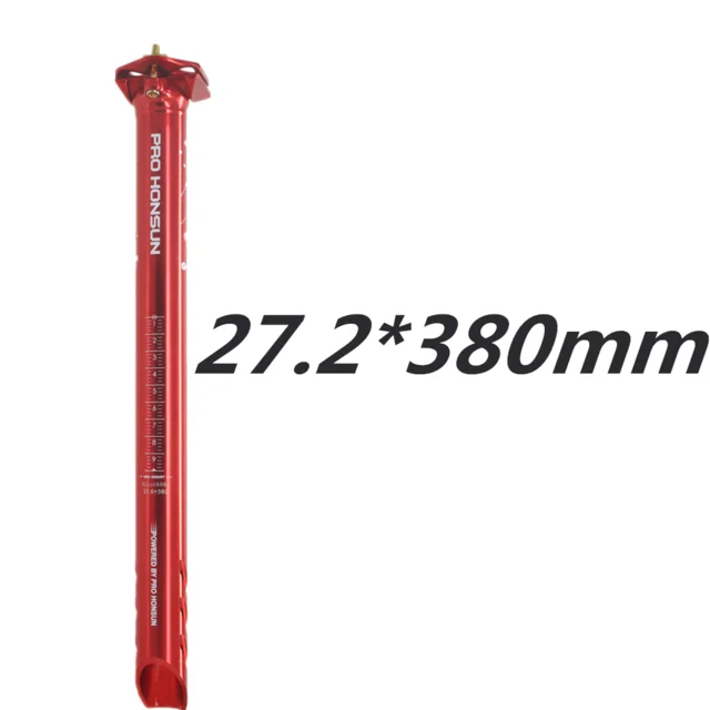 red 27.2mm Honsun алюминиевый сплав Подседельный штырь ударопрочный CNC Подседельный штырь для велосипеда крепление для велосипеда велосипедные аксессуары Запчасти - Цвет: red 27.2mm