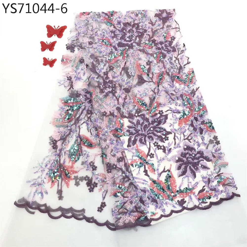 Очень высокое качество блестки вышитые высокое качество сетки Блестящий итальянский стиль свадебное платье - Цвет: 6